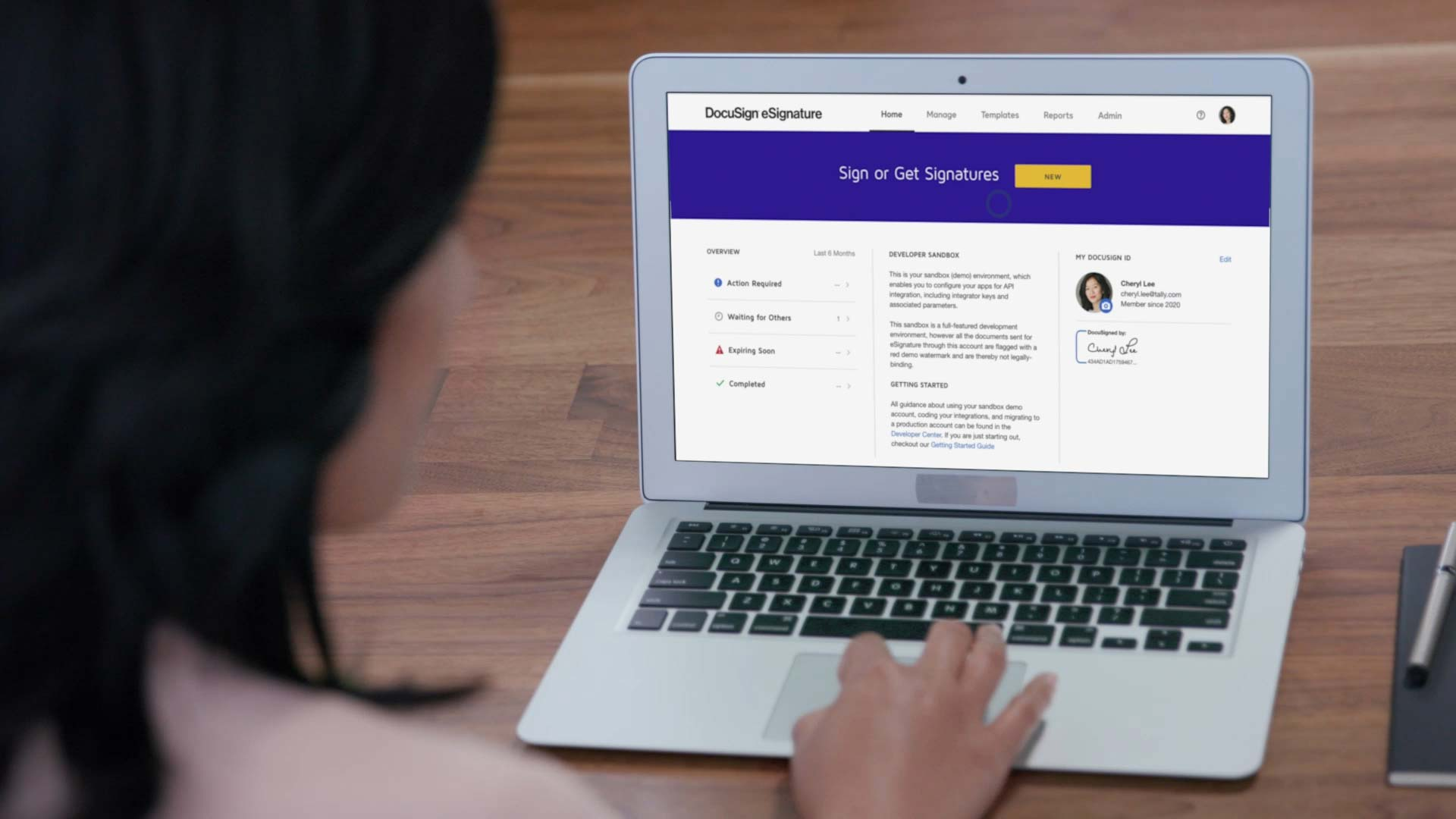 DocuSign 画面